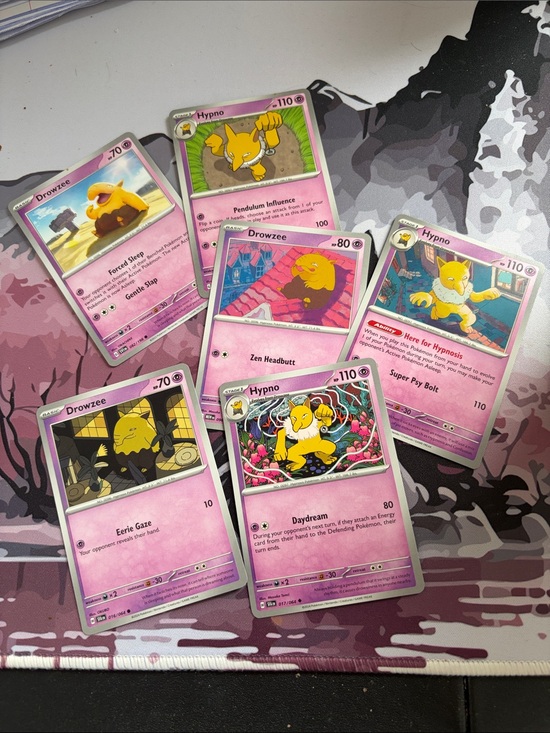 Pokemon Other - Drowzee & Hypno Evolution Lot | Shrouded Fable + Pokémon 151 + Scarlet & Violet